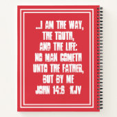 Alleen Jezus kan ons gebedsjournaal + Jouw naam re Notitieboek (Achterkant)