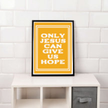 Alleen Jezus kan ons hoop Christelijke boodschap g