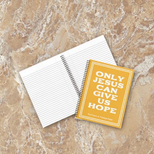 Alleen Jezus kan ons hopen. Notitieboek