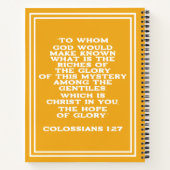 Alleen Jezus kan ons hopen. Notitieboek (Achterkant)