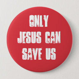 Alleen Jezus kan ons redden Christelijk goed nieuw Ronde Button 4,0 Cm