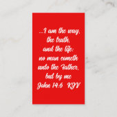 Alleen Jezus kan ons script evangelie bericht trak Visitekaartje (Achterkant)
