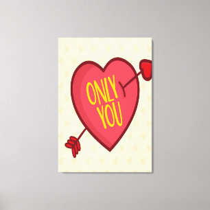 Alleen jij canvas afdruk