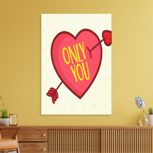 Alleen jij canvas afdruk (Insitu (Woonkamer))