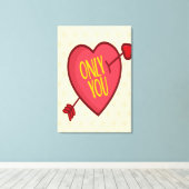 Alleen jij canvas afdruk (Insitu (Houten vloer))