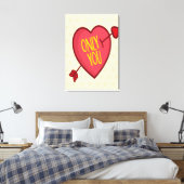 Alleen jij canvas afdruk (Insitu (Slaapkamer))