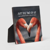 ALLEEN JIJ EN IK Flamingo Valentine Christian Fotoplaat (Voorkant)