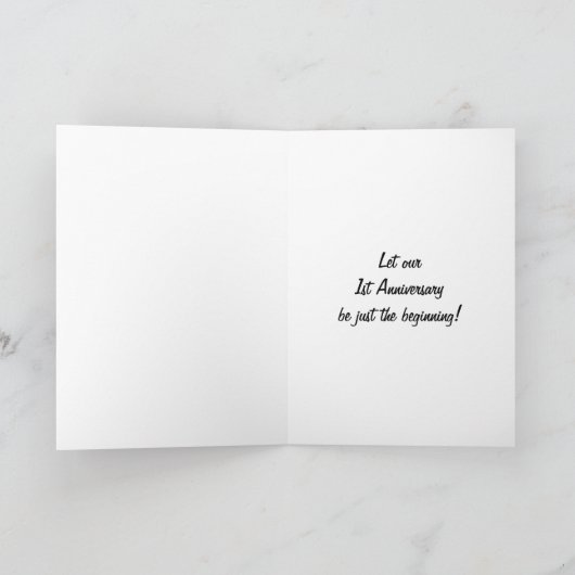 ALLEEN JIJ EN IK OP ONZE EERSTE TROUWDAAG KAART (Binnen)