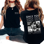 Alleen jij foto collage Afbeelding Shirt voor vrie<br><div class="desc">Show je vriend hoeveel hij voor je betekent met het Only You Photo Collage Afbeelding Shirt. Met dit aangepaste shirt kunt u een gepersonaliseerde fotocollage ontwerpen, waarbij uw favoriete herinneringen samen worden getoond. Met het achterafdrukontwerp worden uw foto's prachtig weergegeven, waardoor dit shirt een unieke herinnering wordt. Het is een...</div>
