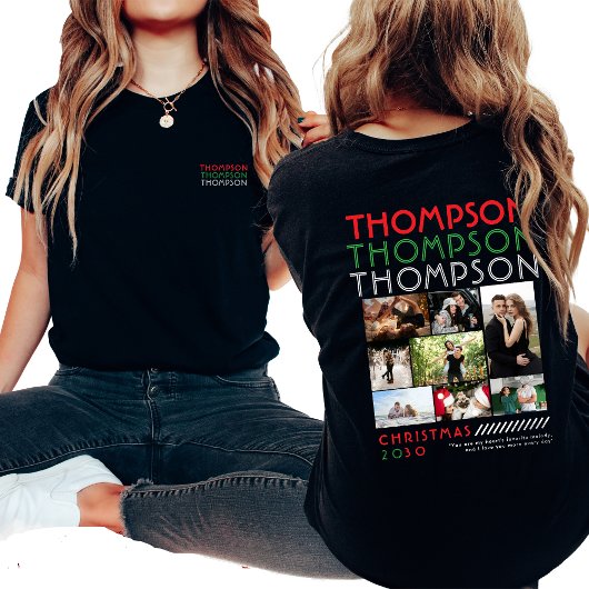 Alleen jij Fotocollage Koppels Kerst Afbeelding T-shirt