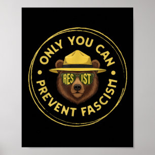 Alleen Jij Kan Fascisme Voorkomen Behoud Nationale Poster