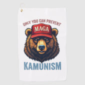 Alleen Jij Kan Kamunisme Voorkomen  Golfhanddoek (Voorkant)