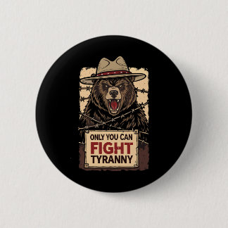 Alleen Jij Kan Tyrannie Bestrijden - Verdedig De G Ronde Button 5,7 Cm