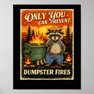 Alleen jij kan vuilcontainerbranden voorkomen, gra poster