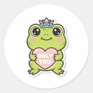 Alleen Jij Kikker Sticker Cute Kikker Met Glowend