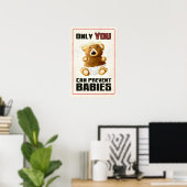 Alleen jij kunt baby's voorkomen poster (Thuiskantoor)