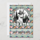 Alleen jij kunt Drama Lama Forest voorkomen Feestdagenkaart (Voorkant)