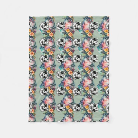 Alleen jij kunt Drama Lama Forest voorkomen Fleece Deken (Voorkant)