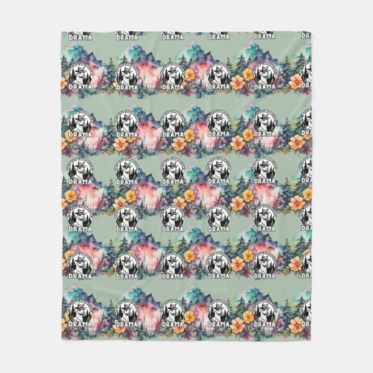 Alleen jij kunt Drama Lama Forest voorkomen Fleece Deken (Voorkant)