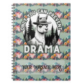 Alleen jij kunt Drama Lama Forest voorkomen Notitieboek (Voorkant)