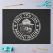 Alleen jij kunt fascisme weerstaan voorkomen tissuepapier (Craft)