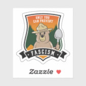 Alleen jij kunt fascisten voorkomen sticker (Vel)