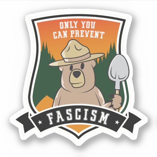 Alleen jij kunt fascisten voorkomen sticker (Voorkant)