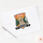 Alleen jij kunt fascisten voorkomen vierkante sticker (Envelop)