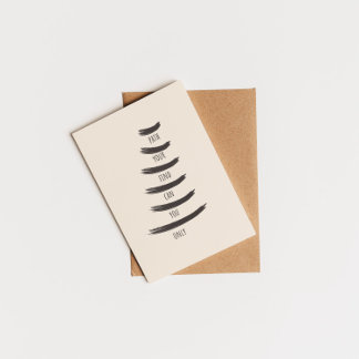 Alleen jij kunt je weg inspirerend vinden briefkaart