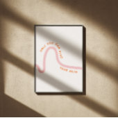 Alleen jij kunt je weg inspirerend vinden poster