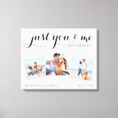 Alleen jij mij en de Dog Custom Photo Collage Canvas Afdruk (Voorkant)