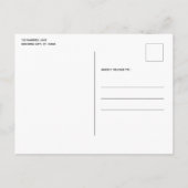 Alleen jij mij en de hond bruiloft redden de datum aankondigingskaart (Achterkant)