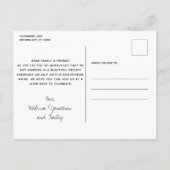 Alleen jij mij en de hondenweddenschap. aankondigingskaart (Achterkant)