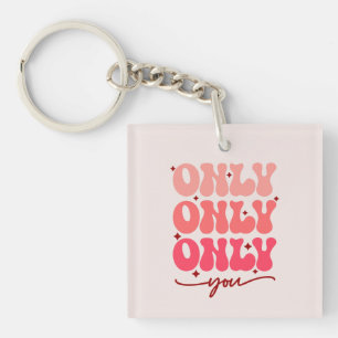 Alleen jij   Minimalistische en romantische herhal Sleutelhanger