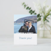 Alleen jij | Moderne foto-bruiloft Hartelijk dank Bedankkaart (Staand voorkant)