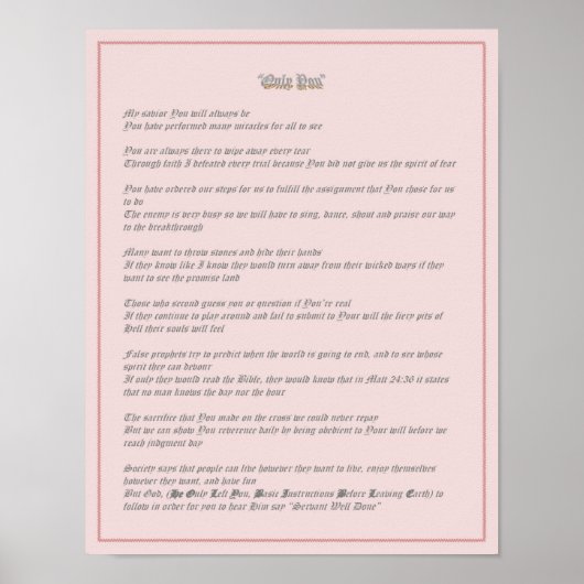 Alleen Jij - Poster (Voorkant)