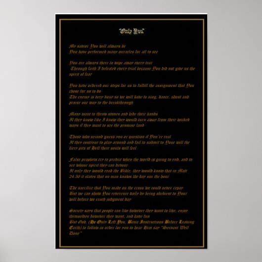 Alleen Jij - Poster (Voorkant)