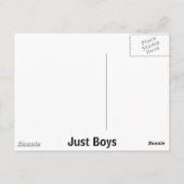 Alleen jongens briefkaart (Achterkant)