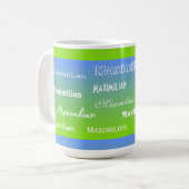 Alleen jouw naam koffiemok (Voorkant links)