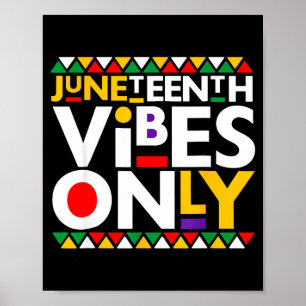 Alleen Juneteenth-sfeer 1865 Afro-Amerikaanse mann Poster