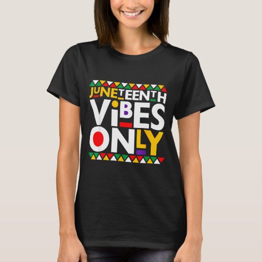 Alleen Juneteenth-sfeer 1865 Afro-Amerikaanse mann T-shirt (Voorkant)