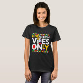Alleen Juneteenth-sfeer 1865 Afro-Amerikaanse mann T-shirt (Voorkant volledig)