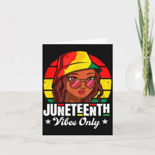 Alleen Juneteenth-sfeer Afro-Amerikaanse vrouwen Kaart
