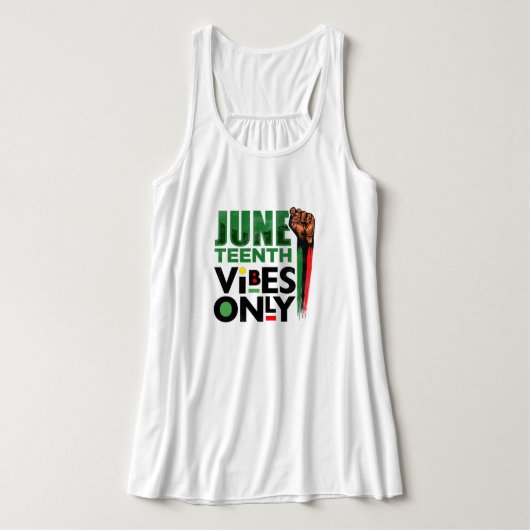 Alleen Juneteenth Vibes Tanktop (Design voorkant)