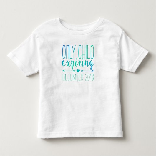 Alleen kind dat verloopt - turquoise ombre kinder shirts (Voorkant)