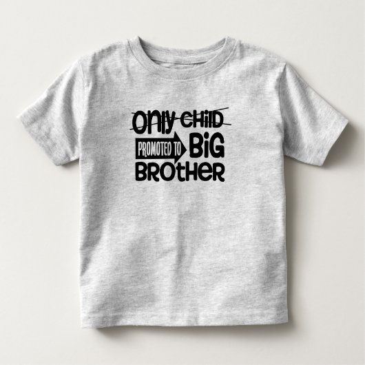 Alleen kind gepromoveerd oudere broer kinder shirts (Voorkant)