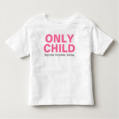 Alleen kinderen die grappig roze roze zuster uitze kinder shirts (Voorkant)