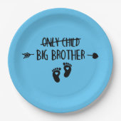 Alleen kinderen zijn nu uitgesneden Big Brother Papieren Bordje (Voorkant)