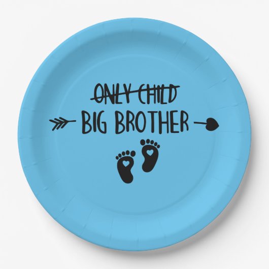 Alleen kinderen zijn nu uitgesneden Big Brother Papieren Bordje (Voorkant)