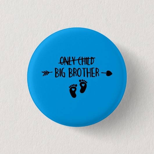 Alleen kinderen zijn nu uitgesneden Big Brother Ronde Button 3,2 Cm (Voorkant)